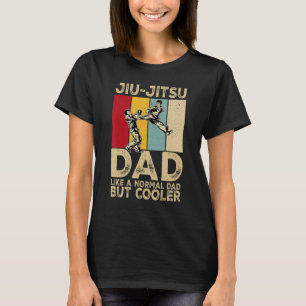 Mens Retro Jiu Jitsu Dad BJJ Men Father Vintage T-Shirt