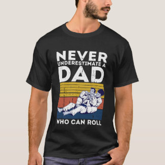 Mens Retro Jiu Jitsu Dad BJJ Men Father Vintage T-Shirt