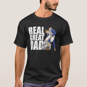 Mens Retro Jiu Jitsu Dad BJJ Men Father Vintage T-Shirt