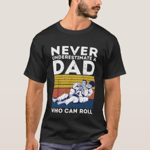 Mens Retro Jiu Jitsu Dad BJJ Men Father Vintage T-Shirt