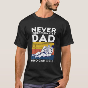 Mens Retro Jiu Jitsu Dad BJJ Men Father Vintage T  T-Shirt