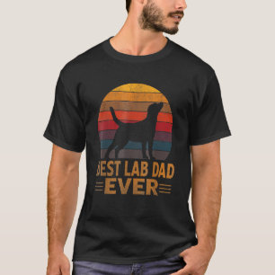Mens Retro Labrador Dog Dad Golden Black Lab Fath T-Shirt