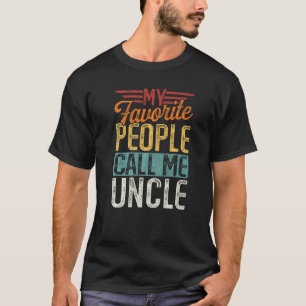 Mens Retro My Favourite People Call Me Uncle Fathe T-Shirt