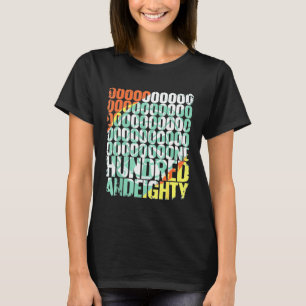 Mens Retro Onehundredandeighty 180 Triple 20 Funny T-Shirt
