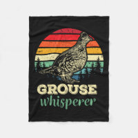 Mens Retro Ruffed Grouse Whisperer Bird Hunting Bi