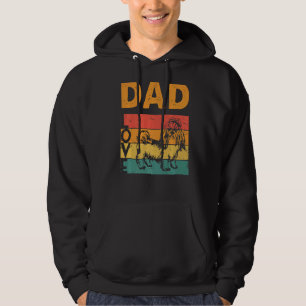 Mens Retro Shih Tzu Dad Shih Tzu Daddy Shih Tzu Ow Hoodie