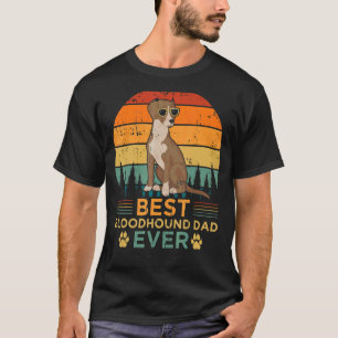 Mens Retro Style Best Bloodhound Dad Ever Father's T-Shirt