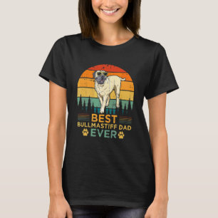 Mens Retro Style Best Bullmastiff Dad Ever Father' T-Shirt