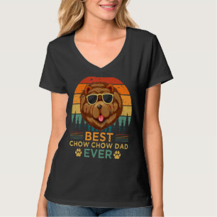 Mens Retro Style Best Chow Chow Dad Ever Father's T-Shirt