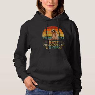 Mens Retro Style Best Cockapoo Dad Ever Father's D Hoodie