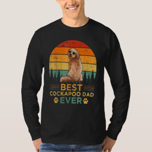 Mens Retro Style Best Cockapoo Dad Ever Father's D T-Shirt