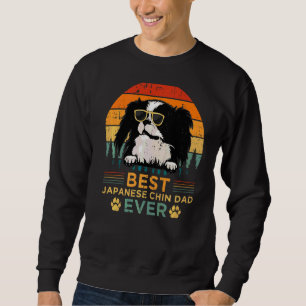 Mens Retro Style Best Japanese Chin Dad Ever Fathe Sweatshirt