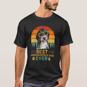 Mens Retro Style Best Labradoodle Dad Ever Father' T-Shirt