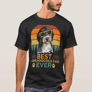 Mens Retro Style Best Labradoodle Dad Ever Father' T-Shirt