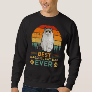 Mens Retro Style Best Ragdoll Cat Dad Ever Father' Sweatshirt