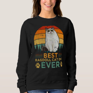 Mens Retro Style Best Ragdoll Cat Dad Ever Father' Sweatshirt