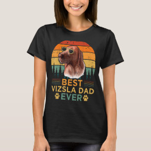Mens Retro Style Best Vizsla Dad Ever Father's Day T-Shirt
