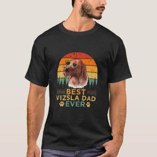 Mens Retro Style Best Vizsla Dad Ever Father's Day T-Shirt