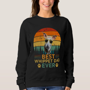 Mens Retro Style Best Whippet Dad Ever Father's Da Sweatshirt