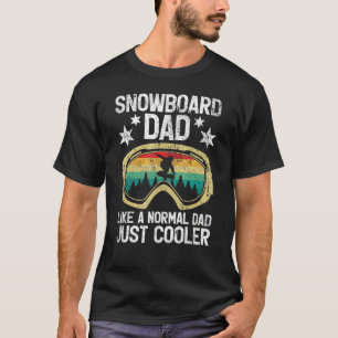 Mens Retro Style Snowboarding Dad Like A Regular D T-Shirt