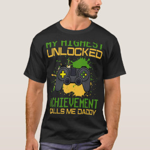 Mens Retro Style Video Game Gamer Daddy Father's T-Shirt