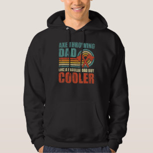Mens Retro Style Vintage Axe Throwing Dad Father's Hoodie