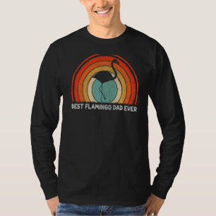 Mens Retro Style Vintage Best Flamingo Dad Ever Fa T-Shirt
