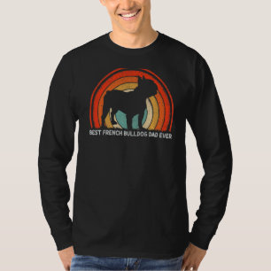 Mens Retro Style Vintage Best French Bulldog Dad E T-Shirt