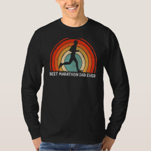 Mens Retro Style Vintage Best Marathon Dad Ever Fa T-Shirt