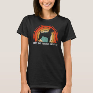 Mens Retro Style Vintage Best Rat Terrier Dad Ever T-Shirt