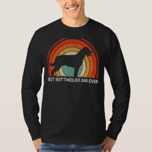 Mens Retro Style Vintage Best Rottweiler Dad Ever T-Shirt