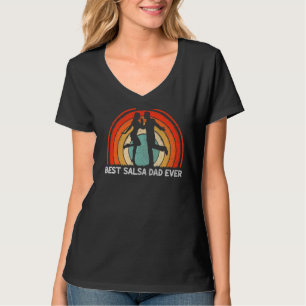 Mens Retro Style Vintage Best Salsa Dad Ever Fathe T-Shirt
