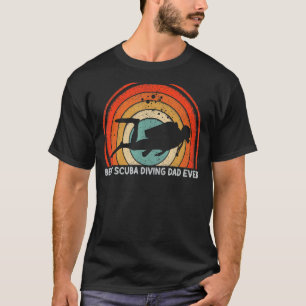 Mens Retro Style Vintage Best Scuba Diving Dad Eve T-Shirt