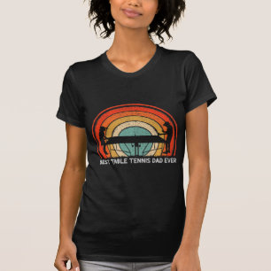 Mens Retro Style Vintage Best Table Tennis Dad Eve T-Shirt