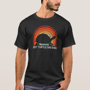 Mens Retro Style Vintage Best Turtle Dad Ever Fath T-Shirt