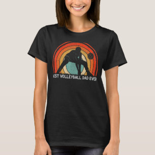 Mens Retro Style Vintage Best Volleyball Dad Ever T-Shirt