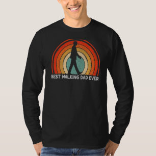Mens Retro Style Vintage Best Walking Dad Ever Fat T-Shirt