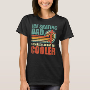 Mens Retro Style Vintage Ice Skating Dad Father's T-Shirt