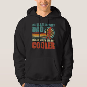 Mens Retro Style Vintage Roller Derby Dad Father's Hoodie