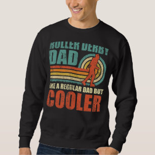 Mens Retro Style Vintage Roller Derby Dad Father's Sweatshirt