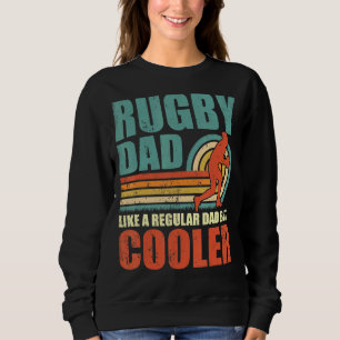 Mens Retro Style Vintage Rugby Dad Father's Day Sweatshirt