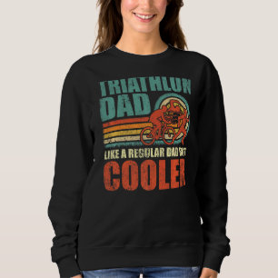 Mens Retro Style Vintage Triathlon Dad Father's Da Sweatshirt