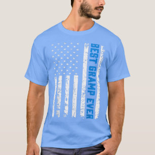 Mens Retro US Best Gramp Ever 4th Of July Father's T-Shirt