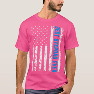 Mens Retro US Best Stepdad Ever 4th Of July Father T-Shirt