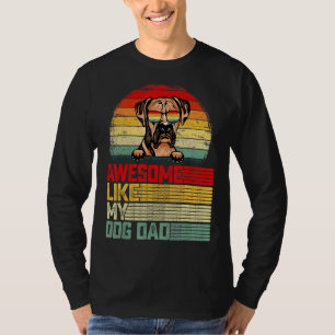 Mens Retro Vintage Awesome Like My Boxer Dog Dad T-Shirt