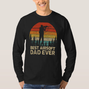Mens Retro Vintage Best Airsoft Dad Ever Father's T-Shirt