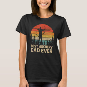 Mens Retro Vintage Best Archery Dad Ever Father's T-Shirt