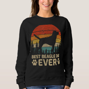 Mens Retro Vintage Best Beagle Dad Ever Father's D Sweatshirt