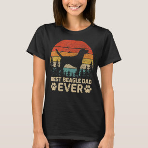 Mens Retro Vintage Best Beagle Dad Ever Father's D T-Shirt