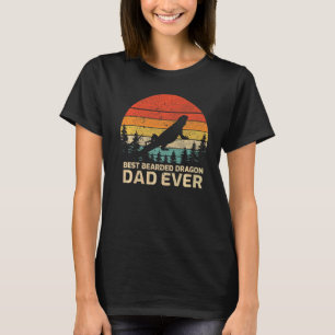 Mens Retro Vintage Best Bearded Dragon Dad Ever Fa T-Shirt